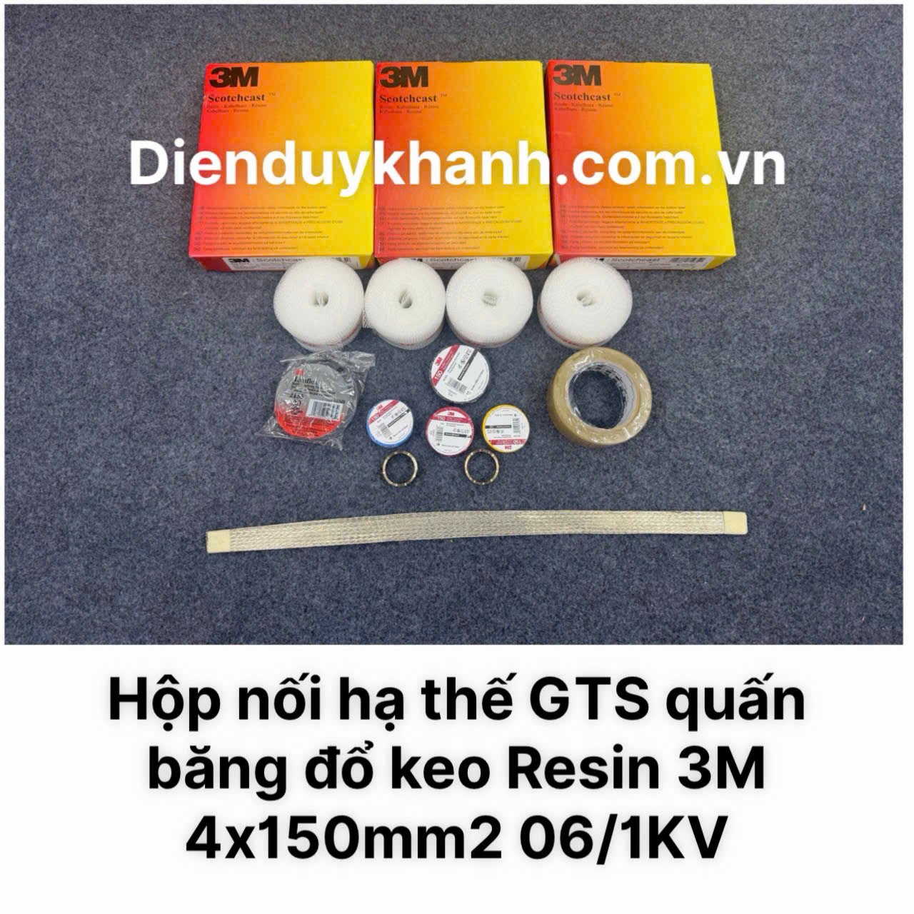 Hộp nối cáp đổ keo Resin, Hộp nối cáp hạ thế, Hộp nối 4x150mm2 3M chính hãng giá rẻ